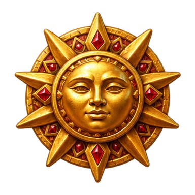 Sun medallion